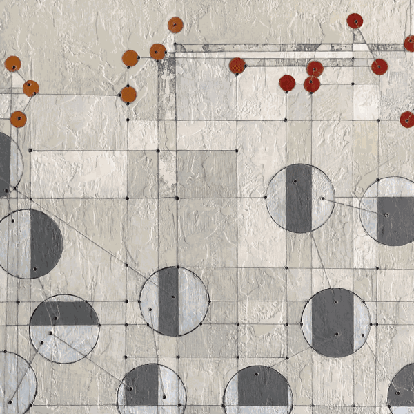 Anniedarling Cogandmachine 18X18 Encausticandmixedmediapanel