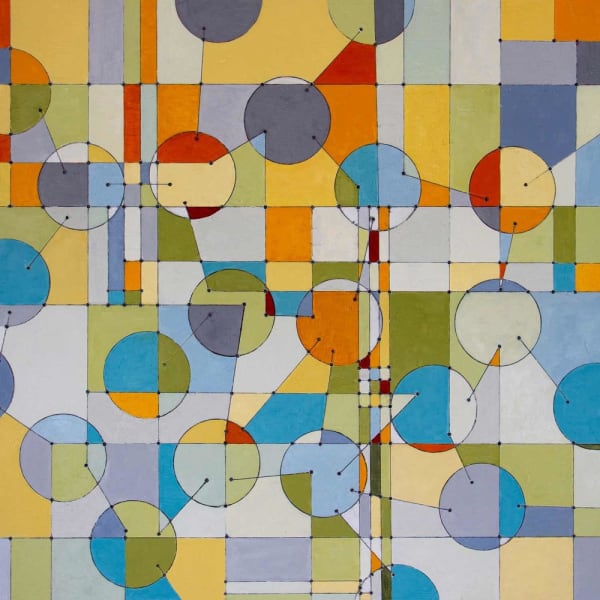 Anniedarling Programmed 24X24 Encausticandmixedmediapanel