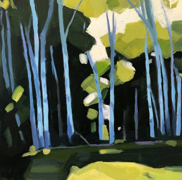 Ireland Birches 10X10 Oc