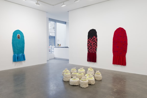 Installation view of Beverly Semmes artwork exhibited at Susan Inglett Gallery