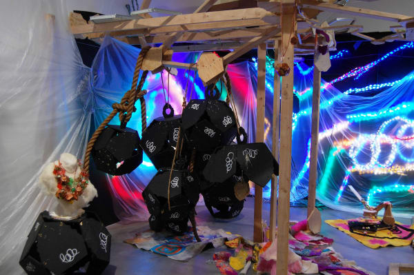 Video still of Greg Smith installation