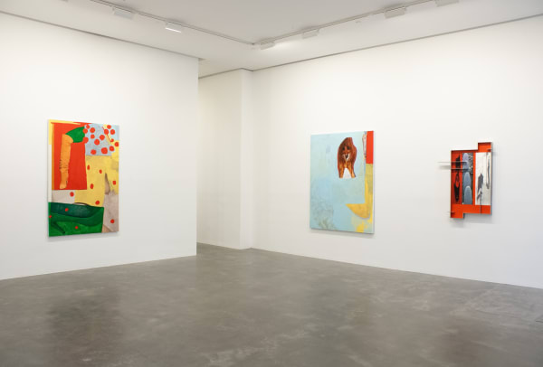 Installation view, " THE BOYS CLUB (Redacted)," Curated by Cortney Connolly, at Susan Inglett Gallery, NYC, 5 December 2024 - 25 January 2025.