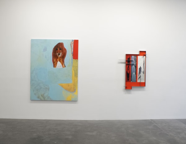 Installation view, " THE BOYS CLUB (Redacted)," Curated by Cortney Connolly, at Susan Inglett Gallery, NYC, 5 December 2024 - 25 January 2025.