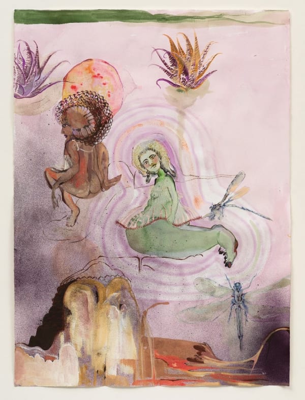 Rina Banerjee, Green daughter, like minted magnolias, like green thumb, wait for her to grow gooder and own her own, to be a stones’ throw and her desirable brown brain, lovingly witty confident brilliant and brutally alone to be at home. With oneself is alone., 2020