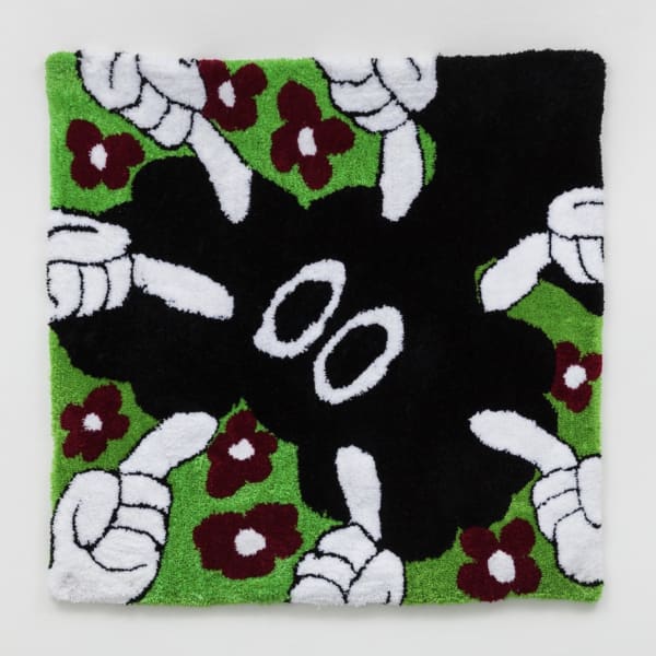 Qualeasha Wood, I’m Not Touching You!, 2023 tufted wool and acrylic 113 x 113 cm, 44 ½ x 44 ½ in
