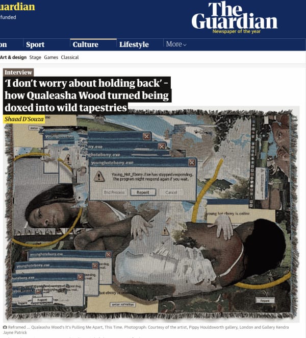 ‘I don’t worry about holding back’ – how Qualeasha Wood turned being doxed into wild tapestries