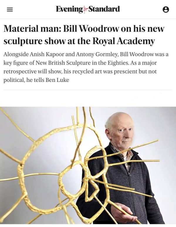 Material man: Bill Woodrow on his new sculpture show at the Royal Academy