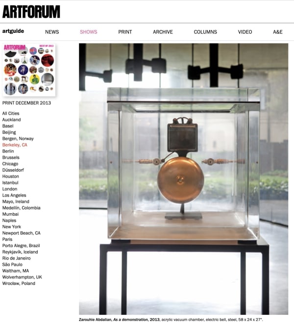 Zarouhie Abdalian - BERKELEY ART MUSEUM AND PACIFIC FILM ARCHIVE (BAMPFA)