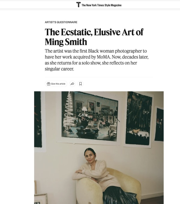 The Ecstatic, Elusive Art of Ming Smith