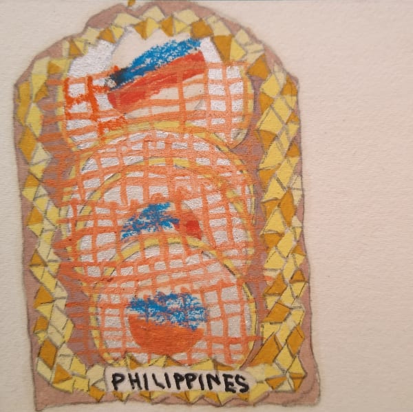 Objects , 2020 Oil on paper 3.3 x 3 in. ₹ 1,500.00
