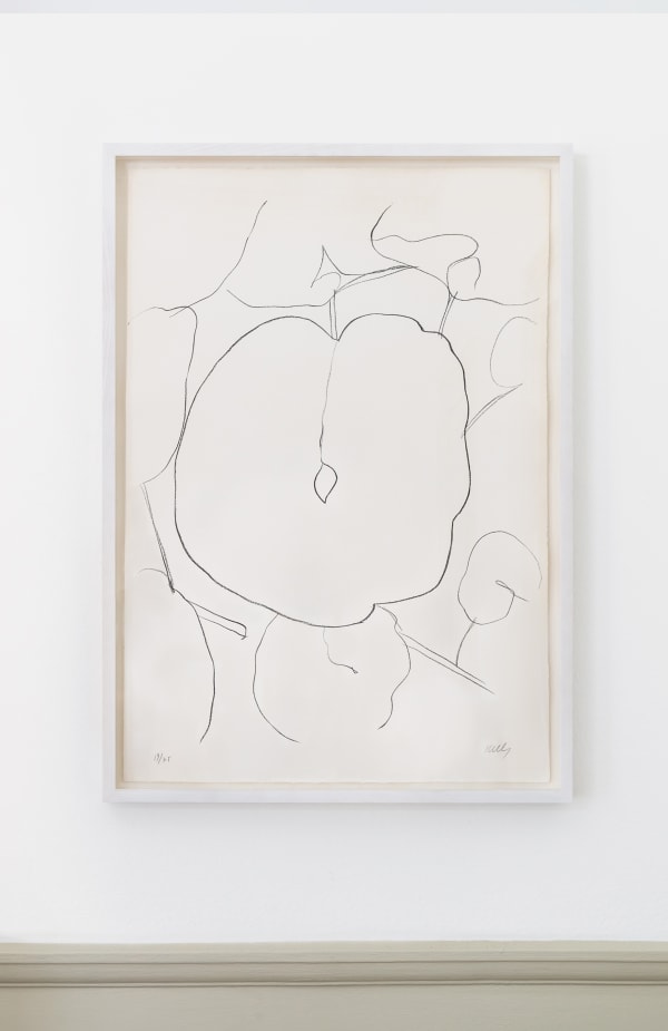 Ellsworth Kelly Melon Leaf, 1965-66 Lithograph. Signed in pencil and numbered from the edition of 75, with 10 artist proofs. Printed by Imprimerie Arte, Paris. Published by Maeght Editeur, Paris. (Axsom 44) 89.2 x 61.6 cm (35 1/8 x 24 1/4 in)