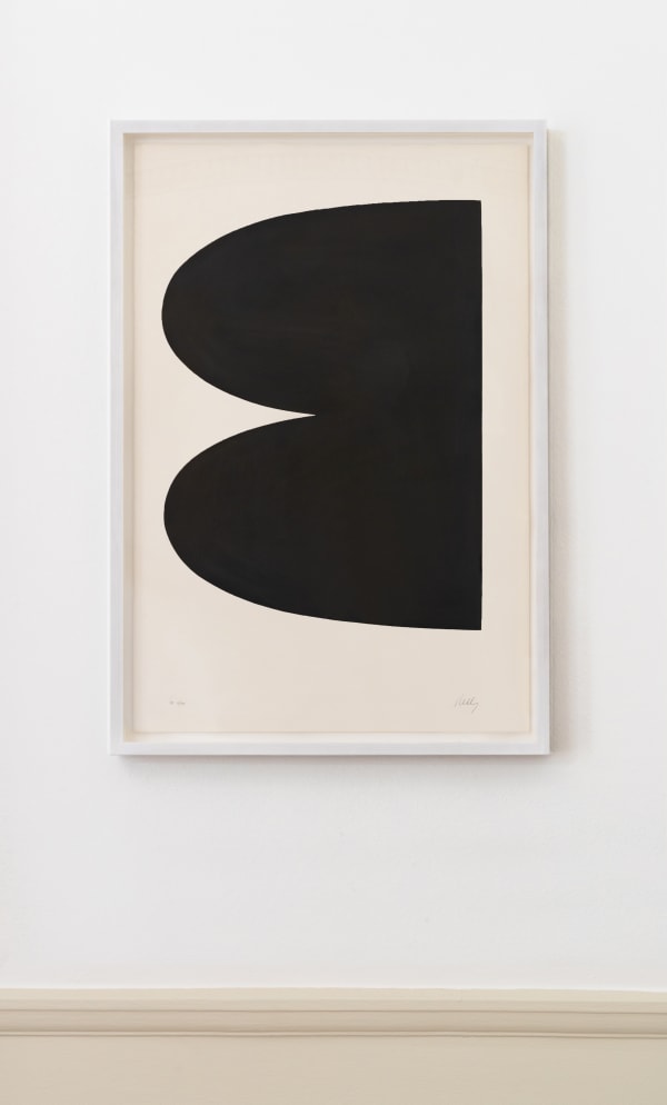 Ellsworth Kelly Black, 1964-65 Lithograph. Signed in pencil and inscribed HC II/XIII. A ‘hors commerce’ proof impression aside from the edition of 75, with 10 artist proofs. Printed by Imprimerie Maeght, Paris. Published by Maeght Éditeur, Paris. (Axsom 4) 89.54 x 61.6 cm (35 1/4 x 24 1/4 in)