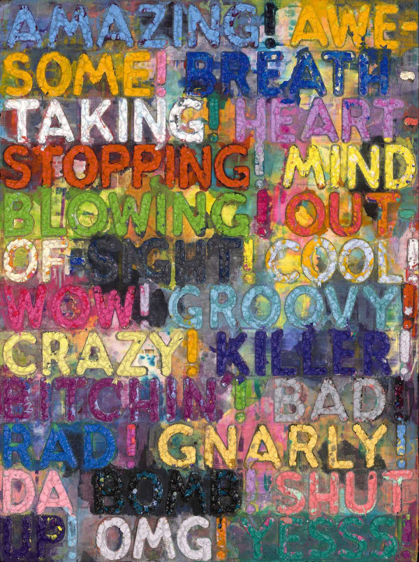 Mel Bochner, 'Amazing', monoprint with engraving and embossment, 2017