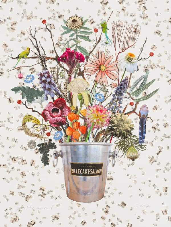 Jane Hammond 'Champagne Bucket with Black Fritillaria' 2018