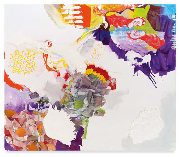 PIA FRIES heliopedi 3, 2023 Oil and silkscreen on wood 67 x 78 3/4 inches 170.2 x 200 cm (MMG#35713)