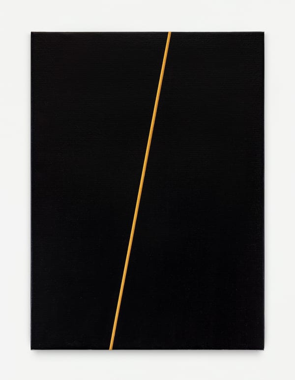 Valdirlei Dias Nunes, Untitled (barra dourada com fundo preto), 2022
