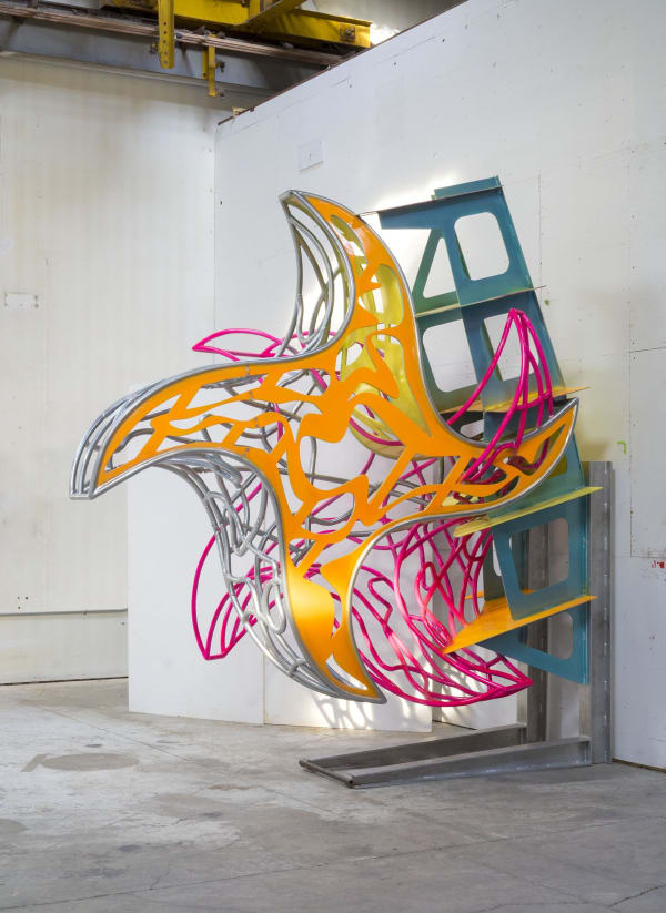 Frank Stella Hercules and Achelous, 2017 Aluminum 135 x 127 1/2 x 85 inches 342.9 x 323.9 x 215.9 cm