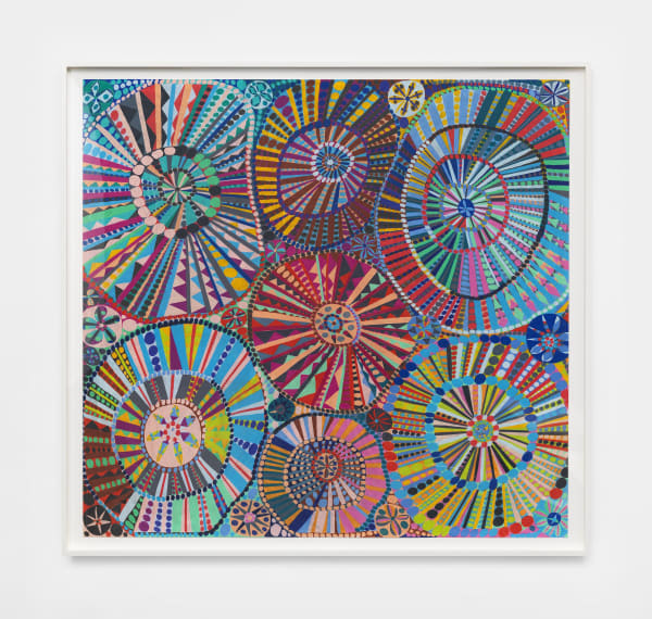 William J. O'Brien Untitled, 2018 Colored pencil on paper 60 x 65 inches 152.4 x 165.1 cm