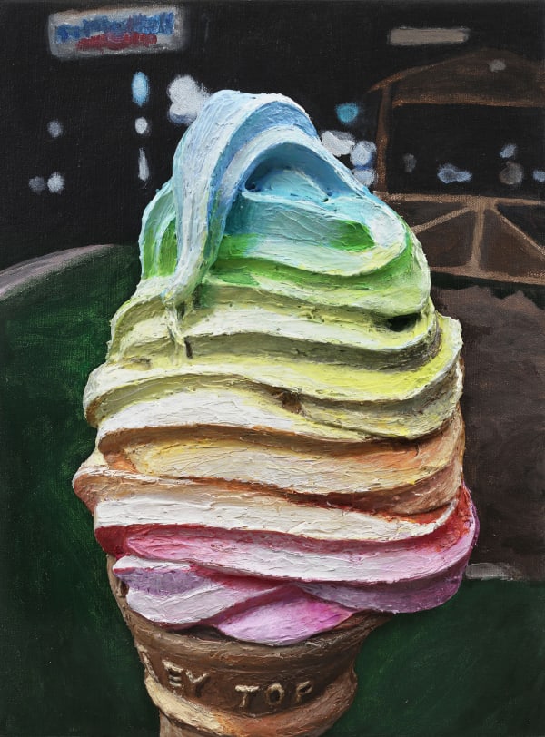 Gina Beavers The Life I Deserve, 2016 (detail) Acrylic on canvas on panel 16 x 12 inches 40.6 x 30.5 cm