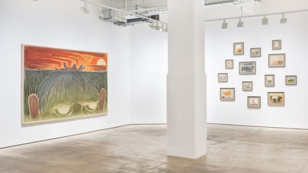 Martyn Cross, Of oil and Earth, exhibition view. Courtesy of Hales Gallery