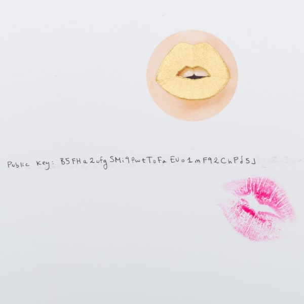 Sarah Meyohas  BITCHCOIN, Public Key: B5FHa2ufgSMi9fwtToFaEUo1mF9ChPd5J, 2022 5 1/4 x 7 1/4 inches 13.3 x 18.4 cm (SME.19692)