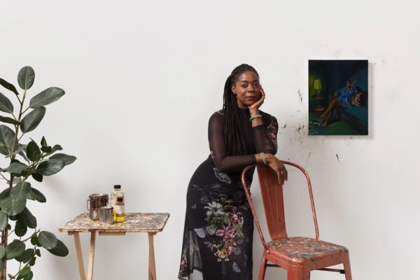 Danielle Mckinney poses next to one of her "ladies." Photo: Pierre Le Hors