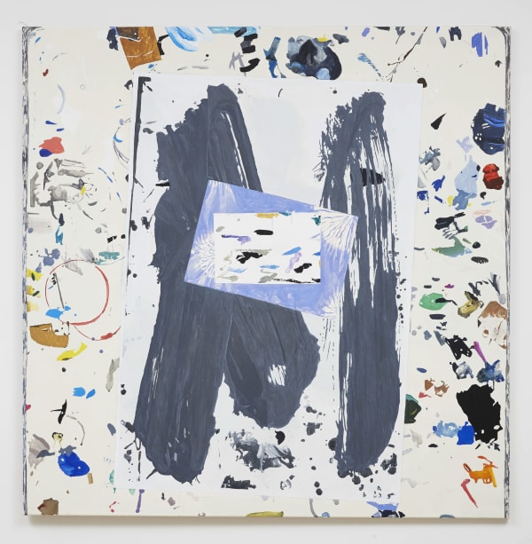 Melissa Gordon Material Evidence (Table), 2014 Acrylic on linen 51 1/8 x 51 1/8 inches 130 x 130 cm