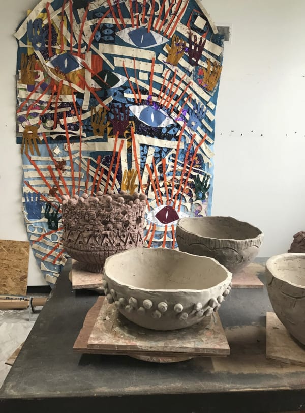 Work in O’Brien’s studio. Courtesy of the Artist, Marianne Boesky Gallery, New York, and Taka Ishii Gallery, Japan