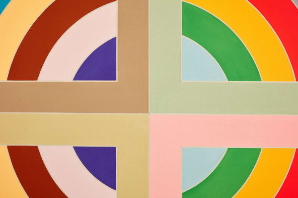 Frank Stella Hiraqla Variation II, 1968 (detail) Magna on canvas 120 x 240 x 4 inches 304.8 x 609.6 x 10.2 cm