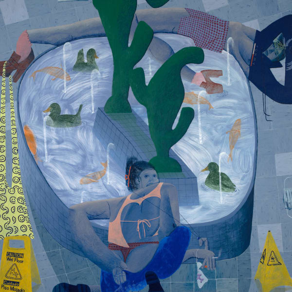 Celeste Rapone Blue Youths, 2024 Oil on canvas 92 x 86 inches 233.7 x 218.4 cm (CRP.20681)