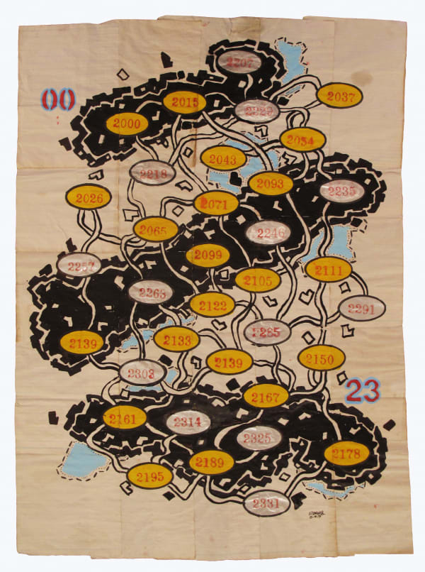 George Widener Untitled, 2015 Mixed media on paper Sight: 24 x 17 in. (61 x 43.2 cm.)Framed: 30 x 23 in. (76.2 x 58.4 cm.) (GW 201)