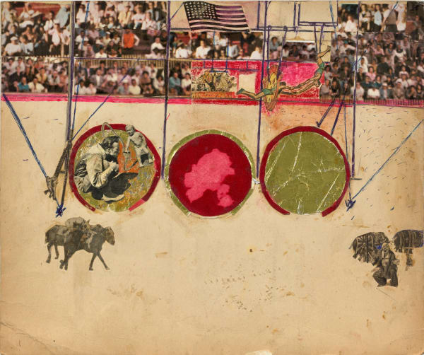 Untitled, ca. late 1940s-1950s Mixed media with collage on cardboard 13 x 15 1/2 in. (33 x 39.4 cm.) (CTMC 9)
