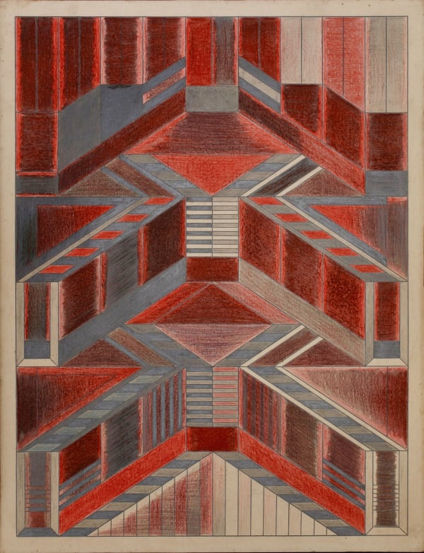 Untitled, ca. 1930-55 Colored pencil and graphite on paper 25 1/2 x 19 5/8 in. (64.8 x 49.8 cm.) (DG 30)
