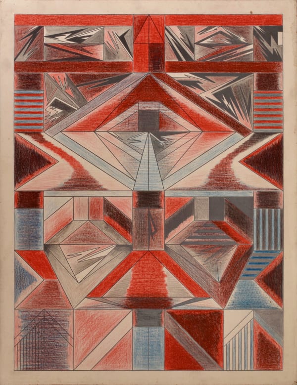 Untitled, ca. 1930-55 Colored pencil and graphite on paper 25 1/2 x 19 5/8 in. (64.8 x 49.8 cm.) (DG 32)