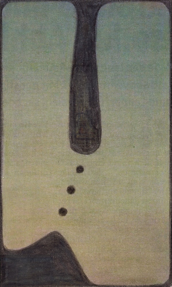 Untitled, 2019 Graphite and colored pencils on newsprint clip and mounted on paper 4.4 x 2.6 in. (11.3 x 6.7 cm) (LpS 366)