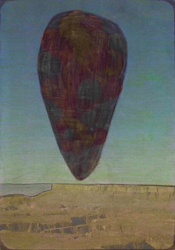 Untitled, 2020 Graphite and colored pencils on newsprint clip mounted on paper 5 3/8 x 3 3/4 in. (13.7 x 9.6 cm.) (LpS 376) SOLD