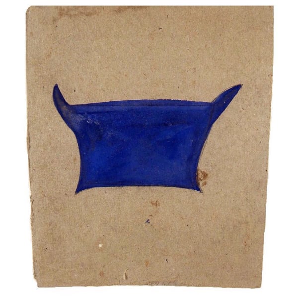 Blue Basket, ca. 1939-42 Poster paint and graphite on cardboard 9 3/4 x 8 in. (24.8 x 20.3 cm.) (BT 27) SOLD