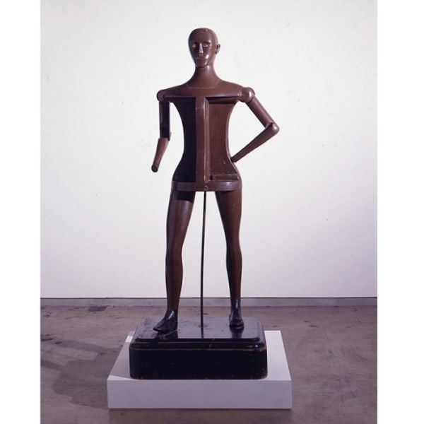 Artist Unknown Articulated Trade Figure, ca. 1900 - 1910 Found in New York Wood with polychrome 62 x 24 x 18 in. (157.5 x 61 x 45.7 cm.)