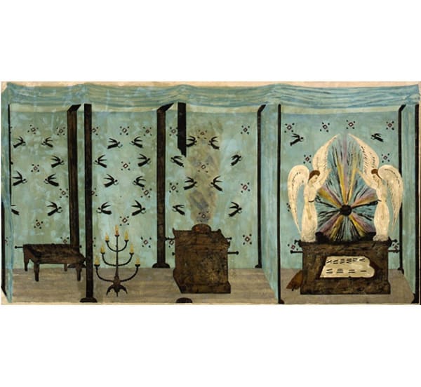 Artist Unknown (American) The Arc of the Holy Covenant, late 19th century Enamel on board 42 x 25 in. (106.7 x 63.5 cm.)