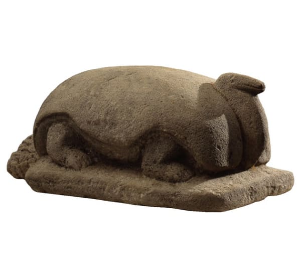 William Edmondson Turtle, ca. 1932-1940 Carved limestone 13 x 21 x 14 in. (33 x 53.3 x 35.6 cm.)