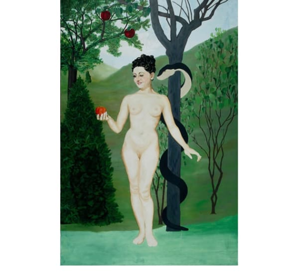 Artist Unknown (American) Eve, ca. 1940-45 Oil on canvas 48 x 31.5 in. (121.9 x 80 cm.)