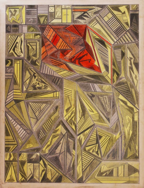 Domingo Guccione Untitled, 1930-55 Colored pencil and graphite on paper 25 1/2 x 19 5/8 in. (64.8 x 49.8 cm.) (DG 12)
