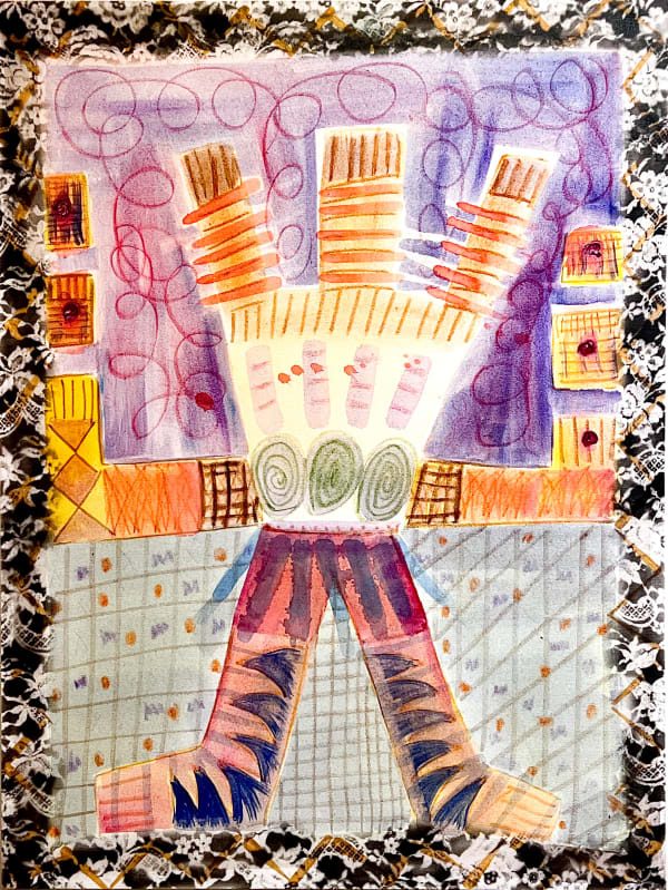 Tamara González Untitled, 2017 Acrylic and pastel on canvas 40 x 30 in. (101.6 x 76.2 cm.)