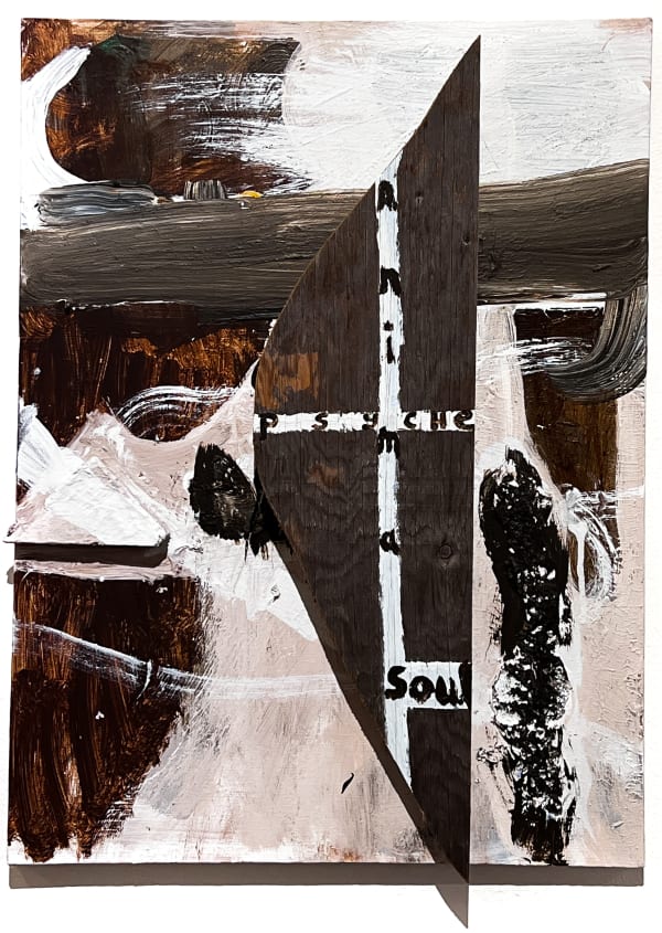 Peter Acheson Untitled, 2015 Paint and collage on canvas 24 x 18 in. (61 x 45.7 cm.)