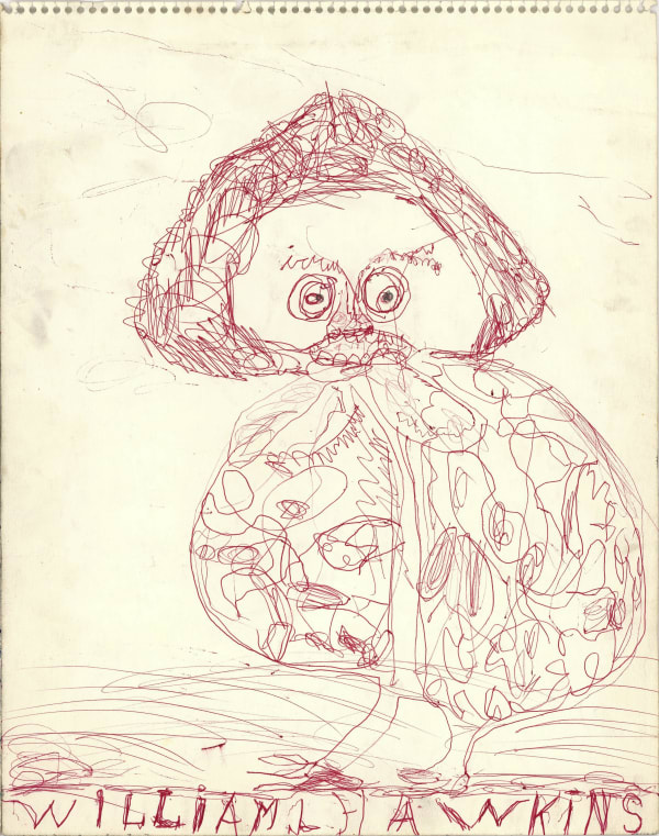 Chicken with Human Head Ballpoint pen and graphite on paper 14 x 11 in. (35.6 x 27.9 cm) (WH 422) SOLD