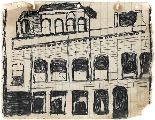 Untitled Ballpoint pen on paper 8 1/2 x 10 3/4 in. (21.6 x 27.3 cm.) (WH 471)