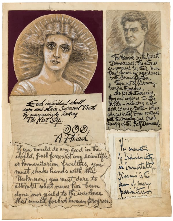 You Must Shake Hands with the Unknown, ca. 1919 - 1925 Ink, gouache, graphite, and collage on paper 14 1/2 x 11 1/2 in. (36.8 x 29.2 cm.) (GWa 14) SOLD