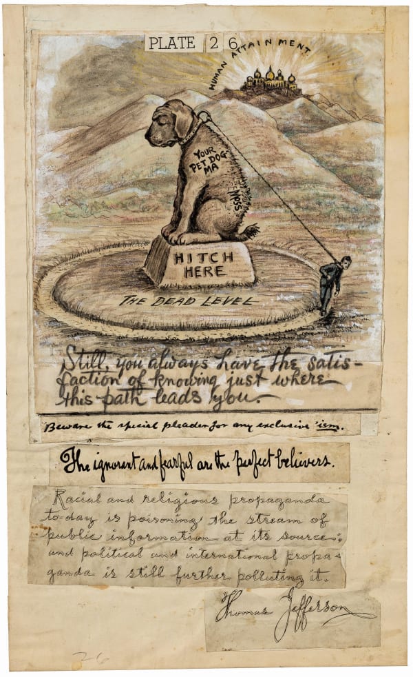 Human Attainment, ca. 1919 - 1925 Ink, gouache, and crayon on paper 14 1/4 x 8 1/2 in. (36.2 x 21.6 cm.) (GWa 22) SOLD