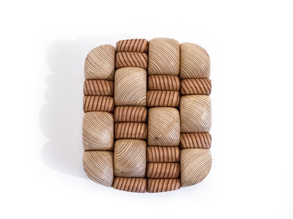 Untitled, 2022 Carved wood and acrylic 7 x 5 3/4 x 3 in. (17.8 x 14.6 x 7.6 cm.) (KBB 32) DETAIL IMAGES SOLD