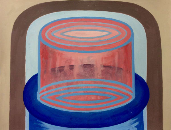 Diamond Back, 2022 Enamel on paper 10 x 13 in. (25.4 x 33 cm.) (CHH 25)